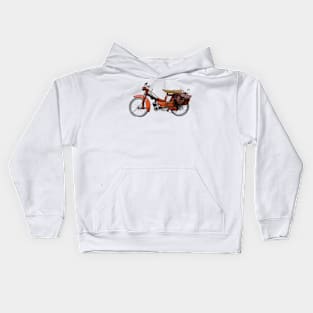 Vintage French Motobecane Moped Kids Hoodie